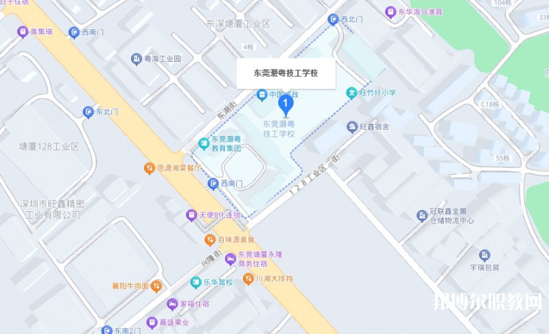 東莞市灝粵技工學校地址，乘車路線